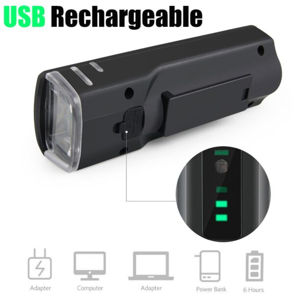 USB Rechargeable Waterproof Bicycle light - Image 3