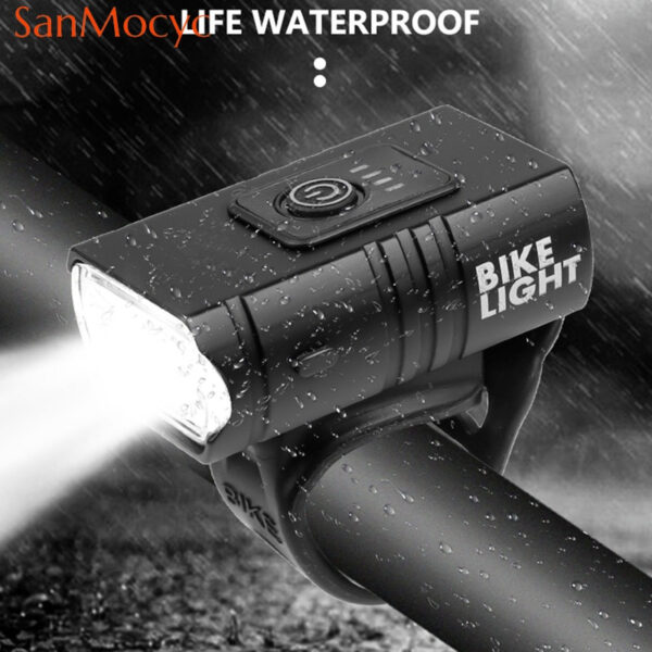 Bicycle Light - 1000LM - USB Rechargeable - Power Display - MTB Mountain/ Road Bike Front Lamp - Flashlight - Bike Equipment - Image 2